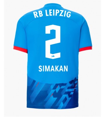 RB Leipzig Mohamed Simakan #2 Tredje trøje 2023-24 Kort ærmer